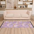 thumbnail image 2 of Yayeee Runner Rug for Bedroom 2'x6' Machine Washable Hallway Non Slip Mat, Pastel Pink Marble Pattern, 2 of 8