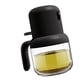 thumbnail image 3 of Botella pulverizadora de aceite de oliva de 180 ml, mango ergonómico, cierre hermético, de plástico, de vidrio, a prueba de polvo, para el hogar y la cocina, color negro., 3 of 14