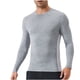 thumbnail image 2 of pstuiky camisas de manga larga para hombre, Camisa deportiva de manga larga con cuello redondo, ligera, transpirable y de color liso con cremallera para hombre camisetas de hombre s, 2 of 8
