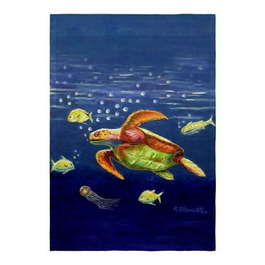 Betsydrake FL1168 12.5 x 18 in. Dicks Sea Turtle Flag