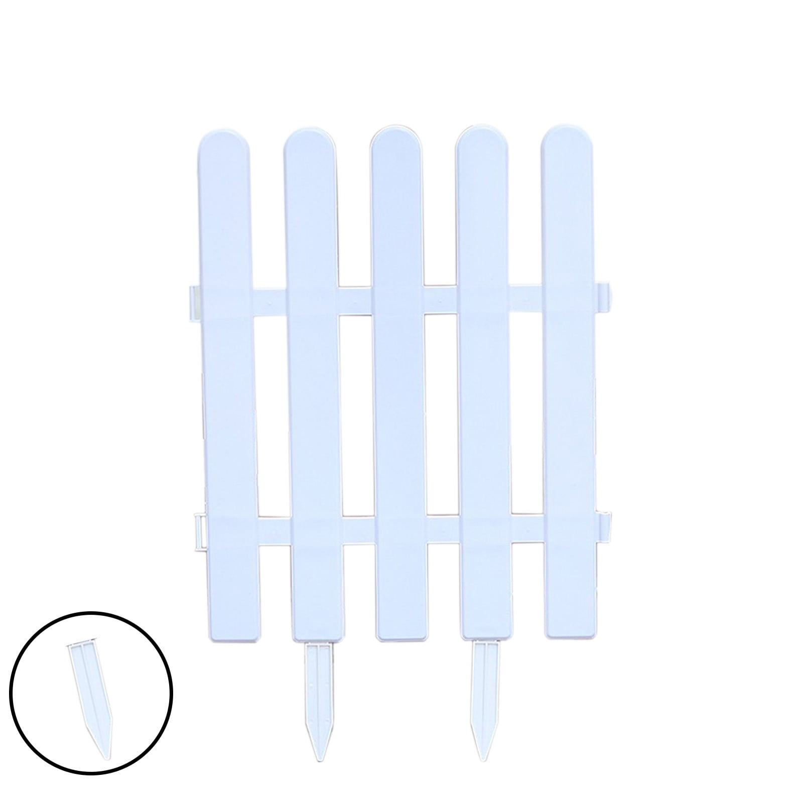 WOHAPY Upgrade PVC Garden Fence, White Decorative Hedge Fence, Plastic Patio Border for Garden and Outdoor Space, Multiple Sizes Available, Easy to Install 15.74*19.68in