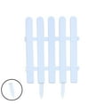 thumbnail image 2 of HYLLai White Garden Fence, Decorative Outdoor Edging for Lawn, Patio, Flower Beds, Easy Install Plastic Hedging Border, Weather-Resistant (40X50CM), 2 of 6