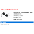 thumbnail image 2 of Fuel Tank Cap - Compatible with 2008 - 2013 BMW 135i 2009 2010 2011 2012, 2 of 2