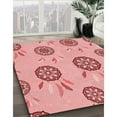 thumbnail image 3 of Ahgly Company Machine Washable Indoor Rectangle Transitional Pastel Pink Area Rugs, 4' x 6', 3 of 7