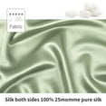 thumbnail image 4 of Unique Bargains 3 Pack 25 Momme Smooth Silk Pillowcase, King, Green, 4 of 8