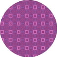 thumbnail image 1 of Ahgly Company Machine Washable Indoor Round Transitional Medium Violet Red Pink Area Rugs, 4' Round, 1 of 7