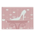 thumbnail image 1 of High Heels Cutting Board, Classy Female Foot Wear and Hearts Dotted Lines Feminine Illustration, Decorative Tempered Glass Cutting and Serving Board, in 3 Sizes, by Ambesonne, 1 of 2