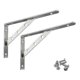 thumbnail image 1 of 2pcs Heavy Duty Stainless Steel Shelf Bracket Frame, Triangle Wall Mount Support for Floating Shelves, Rustproof Bench Table Support, 1 of 5