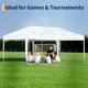 thumbnail image 2 of 10x20 pop-up canopy tent-commercial grade con dual wall system tamaño completo protection steel frame y tamaño completo accessories kit para market stalls backyard events y camping outdoors, 2 of 5