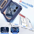 thumbnail image 4 of Oupeigar para Motorola Razr 2026/2025/2024 Funda con Soporte de Anillo, Protector de Pantalla Todo Incluido a Prueba de Golpes con Carga Inalámbrica Funda para Teléfono-azul, 4 of 10