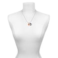 thumbnail image 2 of Delight Jewelry Silver-tone Hot Orange Enamel Lock with Clear Crystals - Silvertone Senior Class of 2026 Dome Necklace, 18", 2 of 5