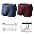 IKEVEN 2 Pack Mens Underwear Trunks Support Balls Pouch Bulges