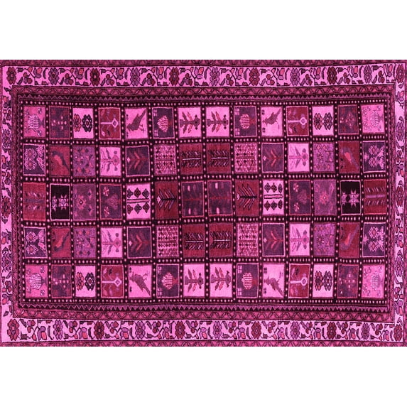 Ahgly Company Indoor Rectangle Persian Pink Traditional Area Rugs, 2' x 4'