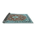 thumbnail image 2 of Ahgly Company Indoor Rectangle Medallion Light Blue Traditional Area Rugs, 6' x 9', 2 of 4