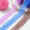 thumbnail image 3 of Colorful Lace Trim 4 Rolls in Total 43.7 Yard Crochet Lace Ribbon for Sewing Crafts Bouquet Gift Wrapping,3cm×10 M Each Fabric Bilateral Lace Ribbon,Vintage Lacing Trim Ribbons, Crafting Lacing,White, 3 of 7