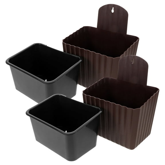 MLINS 2pcs Self Watering Planter Modern Flowers Planter Plastic Plant Planter Indoor Self Watering Planter