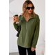 thumbnail image 2 of Sudadera Dokotoo Early Fall Fashion 2025 Waffle Knit Verde, 2 of 6