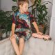 thumbnail image 4 of Fotbe Beautiful Red Train Hot Air Balloon Pijama Estampada de 2 Piezas para Niños – Ropa de Dormir de Manga Corta Cómoda para Niños y Niñas, Camiseta y Shorts de Algodón-3X-Large, 4 of 6