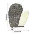 thumbnail image 4 of Guantes de Ducha Únicos 1 Pc Guantes Exfoliantes para Baño 8.66"x7.09" Gris Blanco, 4 of 6