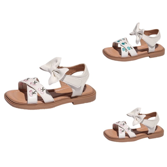 Soft Sole Embroidered Princess Sandals, Girls' Summer Roman Shoes, Toddler Baby Girls Kids Sandals