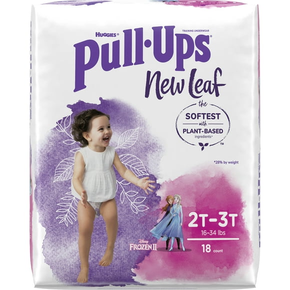 Pull-Ups New Leaf Girls' Disney Frozen Potty Training Pants, 2T-3T (16-34 lbs), 18 Ct