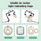 thumbnail image 4 of Embroidery Hoop Stand: 360 Adjustable Metal Embroidery Hoop Stand for Sewing Crafts, 4 of 5