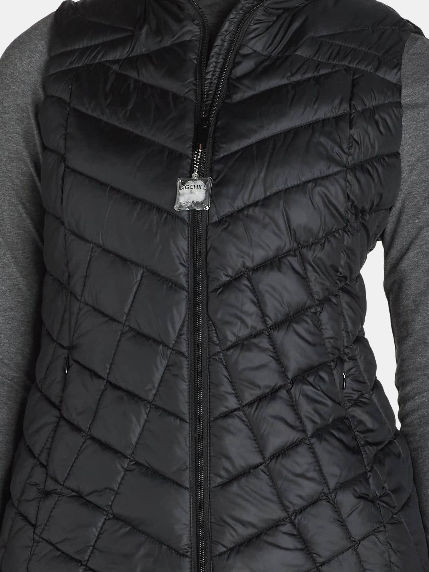 Big Chill Women's Chevron Quilted Puffer Vest, Midweight, Sizes S-3X