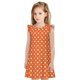 thumbnail image 1 of Fotbe Orange And White Polka Dot Vestido de Dormir para Niñas de 3 a 10 Años, Mangas Cortas, Estilo Princesa, Pijama Camisón con Mangas Voladas-Medium, 1 of 6