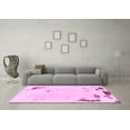 thumbnail image 3 of Ahgly Company Indoor Rectangle Abstract Pink Modern Area Rugs, 5' x 7', 3 of 4