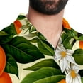 thumbnail image 5 of Tangerine Men's Poplin Casual Printed Button Down Short Sleeve Summer Beach Shirts Unisex, 5 of 6