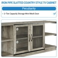 thumbnail image 4 of Farmhouse TV Stand for Televisions Up to 65 Inches,Farmhouse TV Stand for 65 Inch TVs,Heavy-Duty Steel Frame,Sliding Barn Doors Storage Cabinet,Adjustable Shelves & Rustic Media Console, 4 of 7