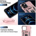 thumbnail image 5 of for iPhone 12 Case/iPhone 12 Pro Case with Screen Protector,Sliding Camera Cover,-Grade Cover with  Stand Phone Case 6.1" Rose Gold, 5 of 14