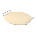 thumbnail image 3 of Pizza de piedra para horno con accesorios de soporte de estantería de transporte pan Piedra para hornear pan de pizzas crujientes para parrillas de, 3 of 8