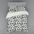 thumbnail image 2 of Paisley Duvet Cover Set, Design in Different Types with Flowers Circles and Tiny Teadrops Detailed Art, Bedding Set with Shams and Fitted Sheet, 3 Sizes, by Ambesonne, 2 of 3