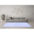 thumbnail image 3 of Ahgly Company Machine Washable Indoor Square Solid Blue Modern Area Rugs, 3' Square, 3 of 4