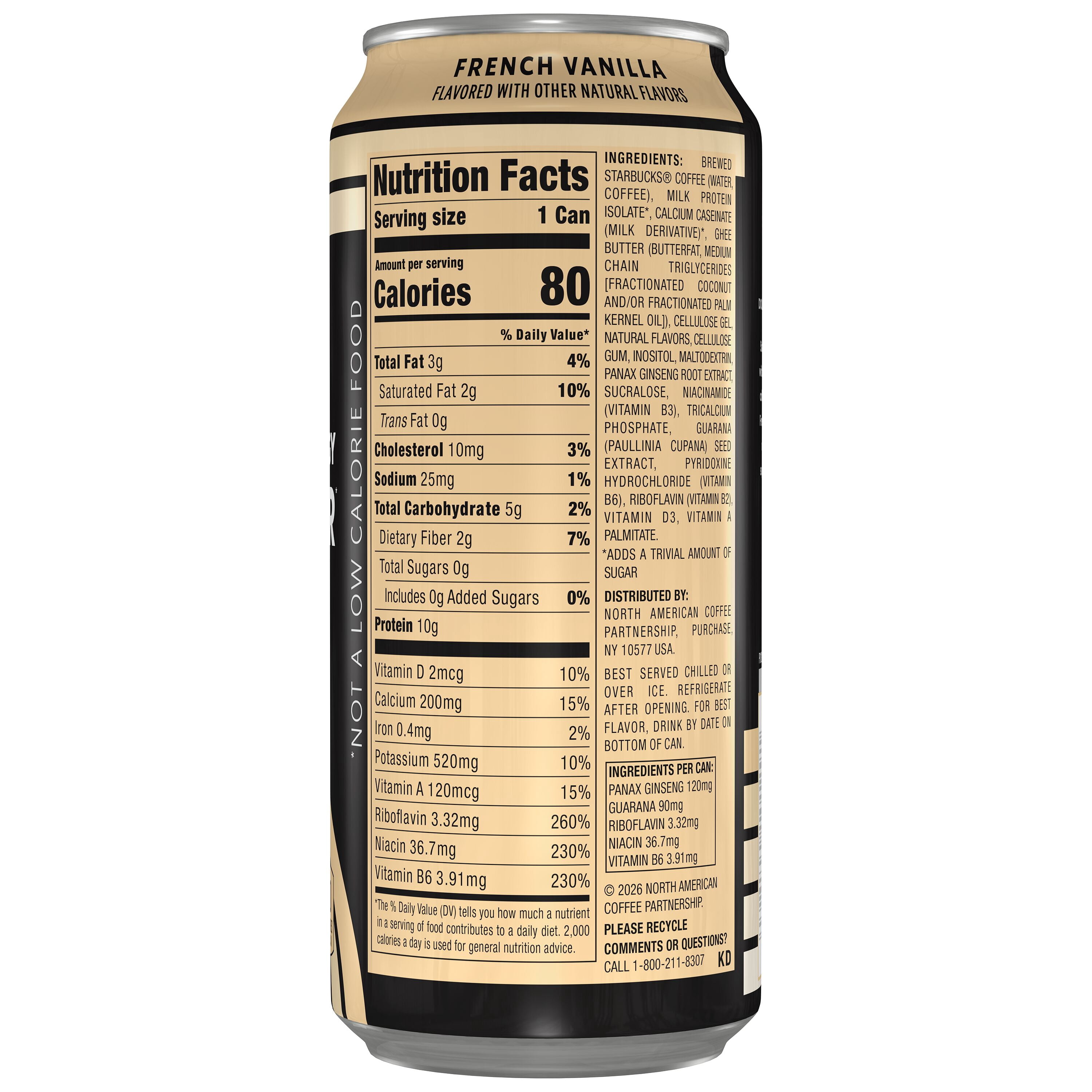 Starbucks Doubleshot Energy Zero Sugar French Vanilla 15 fl oz Can