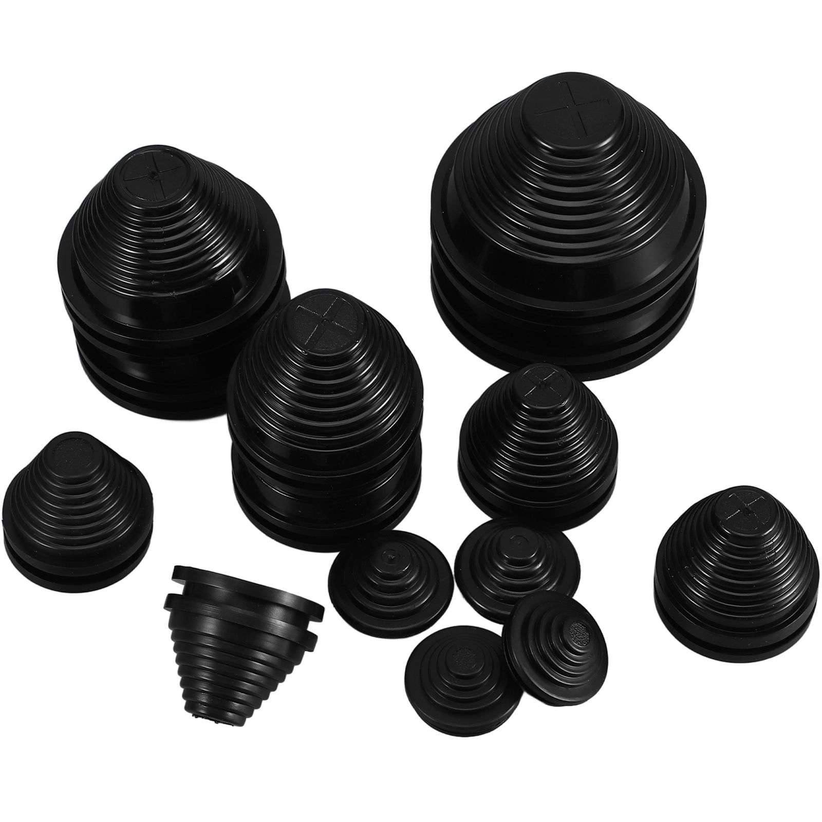 HOMEMAXS 56 Pcs  Cable Grommets Rubber Cord Grommet Wire Gasket Wire Hole Plug Rubber Grommet Assortment