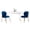 Blue, variant on Roundhill Furniture Amoa Contemporary 3-Piece Dining Set, White Round Dining Table with 2 Chairs, Yellow