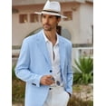 thumbnail image 4 of COOFANDY Mens Blazer Jacket Two Button Casual Sport Coats Lightweight Linen Texture Suit Jackets, 4 of 7