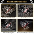 thumbnail image 6 of Unique Bargains 1 pcs Red Rubber 0.34" Exhaust System Hanger Insulator Exhaust Hanger 3 Hole Adjustable Muffler Mount Universal Tail Pipe Hanger for Exhaust System, 6 of 6