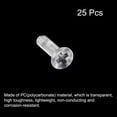 thumbnail image 3 of Unique Bargains M3x12mm Plastic Phillips Machine Screws, PC Flat Head Machine Bolts 25 Pack, 3 of 4