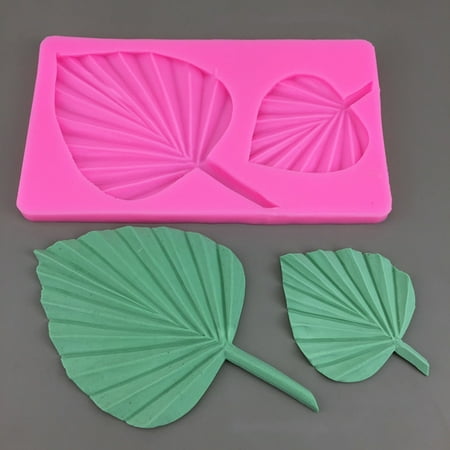 

DraggmePartty National Style Different Size Fan Leaf Silicone Mold Chocolate Fondant Candy Decorative Tool