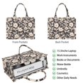 thumbnail image 2 of Large Capacity Tote Bag,Pioneer Flower Floral Print Pattern Handbag Fashion Luxury Tote Bag,15.7"x13"x 5.1" Inches,Laptop Compatible, 2 of 6