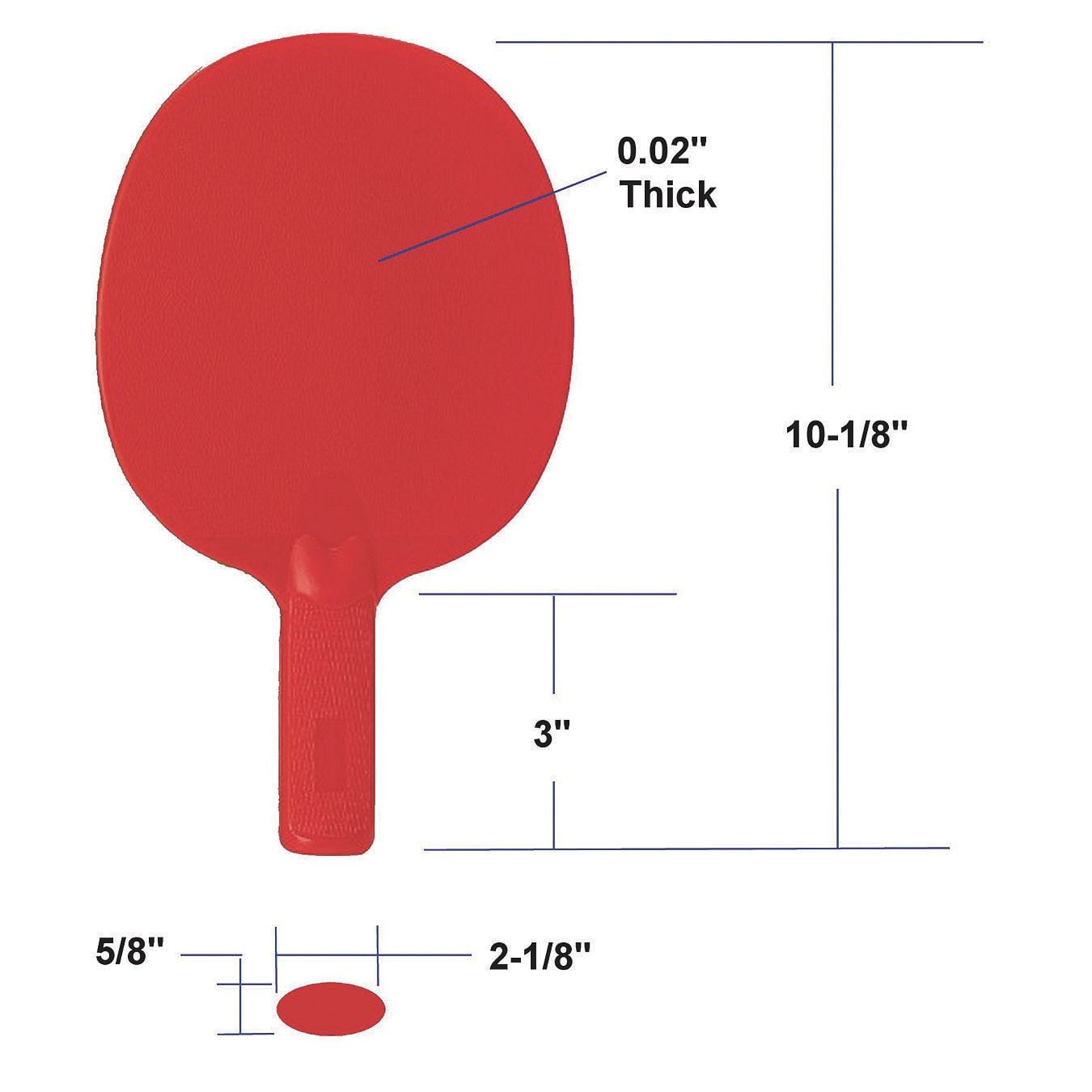 S&S Spectrum Table Tennis Paddles, Virtually Unbreakable, Set of 6, Assorted Colors