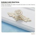 thumbnail image 4 of Ivory White Rose Handle Vintage Pulls Cabinet Knobs Flower Design Cupboard Door Hardware Accessories, 4 of 6