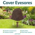 thumbnail image 3 of Sunnydaze 21.5" Brown Polyresin Faux Landscape Rock Cover with Metal Stakes, 3 of 18