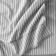 thumbnail image 5 of Beautiful by Drew Barrymore Stripe Hand Towel, Soft 100% Cotton, Charcoal Grey, 5 of 7