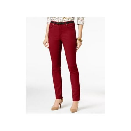 Charter Club Petite Lexington Straight-Leg Jeans - Petities - 14 - RED