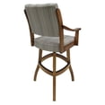 thumbnail image 2 of Tobias Designs Casa 34" Swivel Wood Extra Tall Bar Stool in Natural Fun/ Brown, 2 of 2