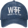 thumbnail image 1 of WTF Where's The Fish Hat for Women Dad Hats with Design Caps, 1 of 6